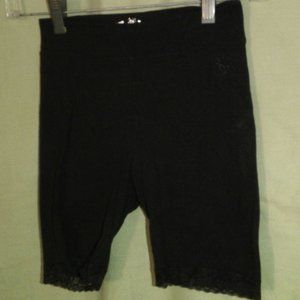 Black athletic stretchable Justice shorts